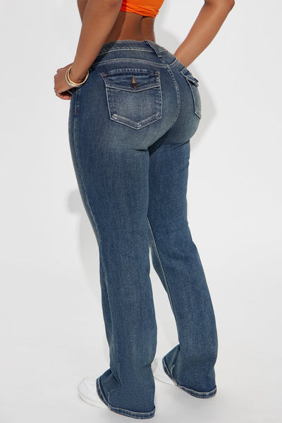 Catch You Up Women's Dark Wash Bootcut Denim Jeans